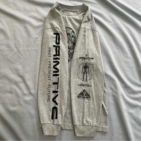 Primitive Gray Long Sleeve with Futuristic Graphic - Men’s Size M - Picture 6 of 7